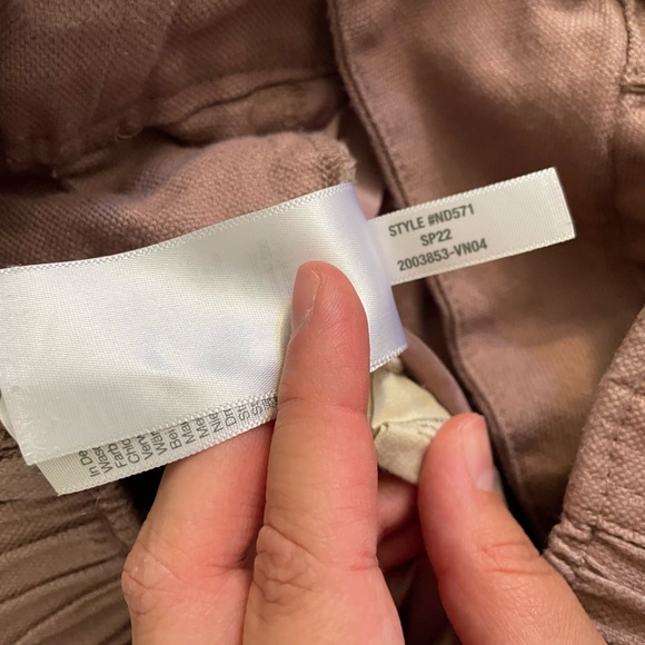 Madewell Cotton Linen Pleated Wide Leg Mauve Pants Size S (2) - Picture 10 of 12